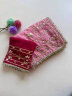 Original Hand Kachhi Gotta Work Heavy Wedding Sarees