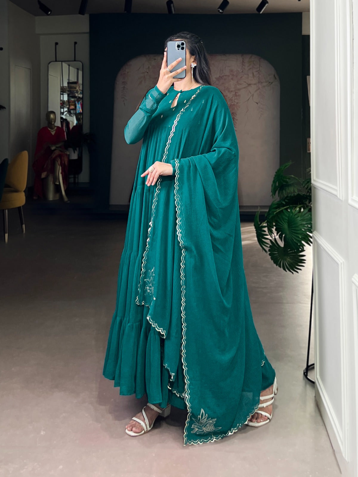 Sirra Anarkali Fabric Dress