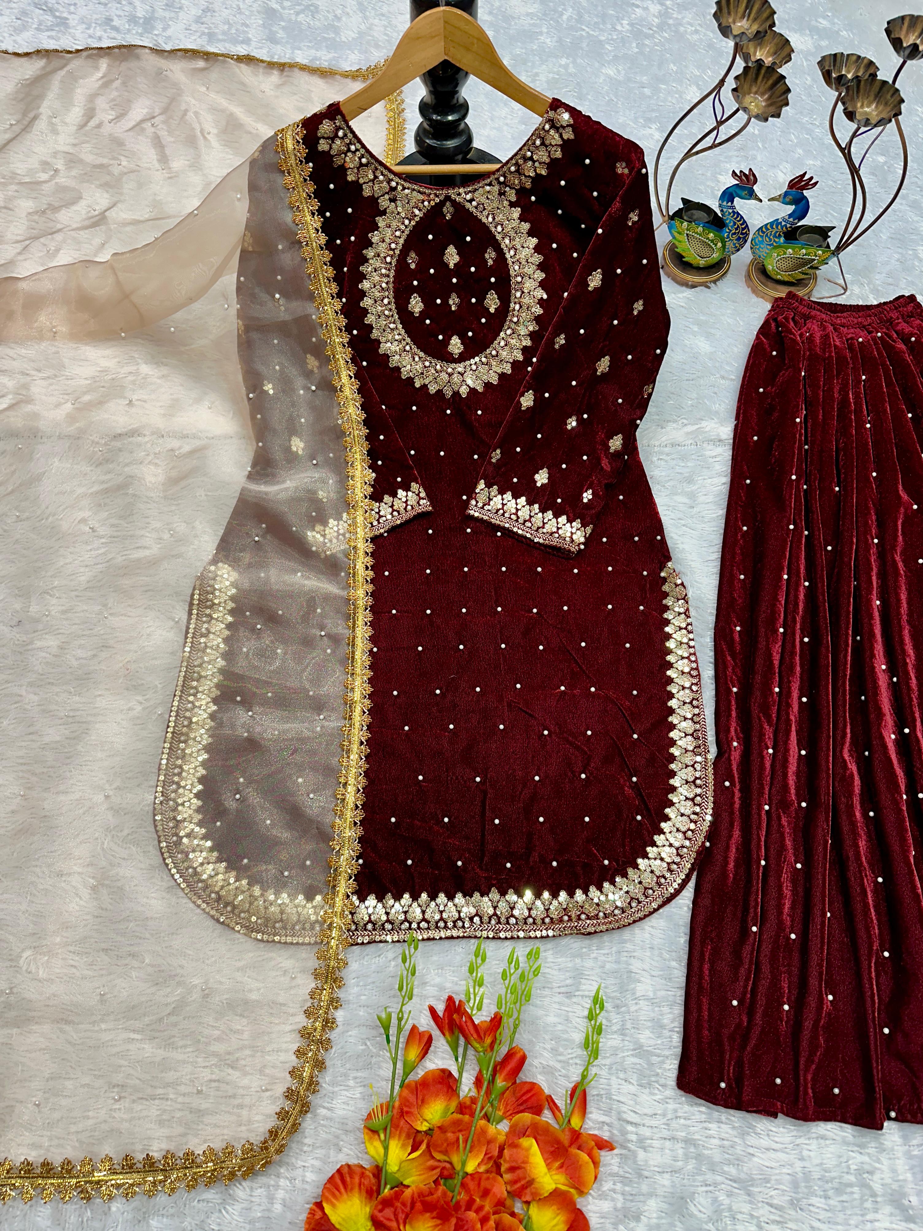 HAVY VISCOS VELVET SUIT