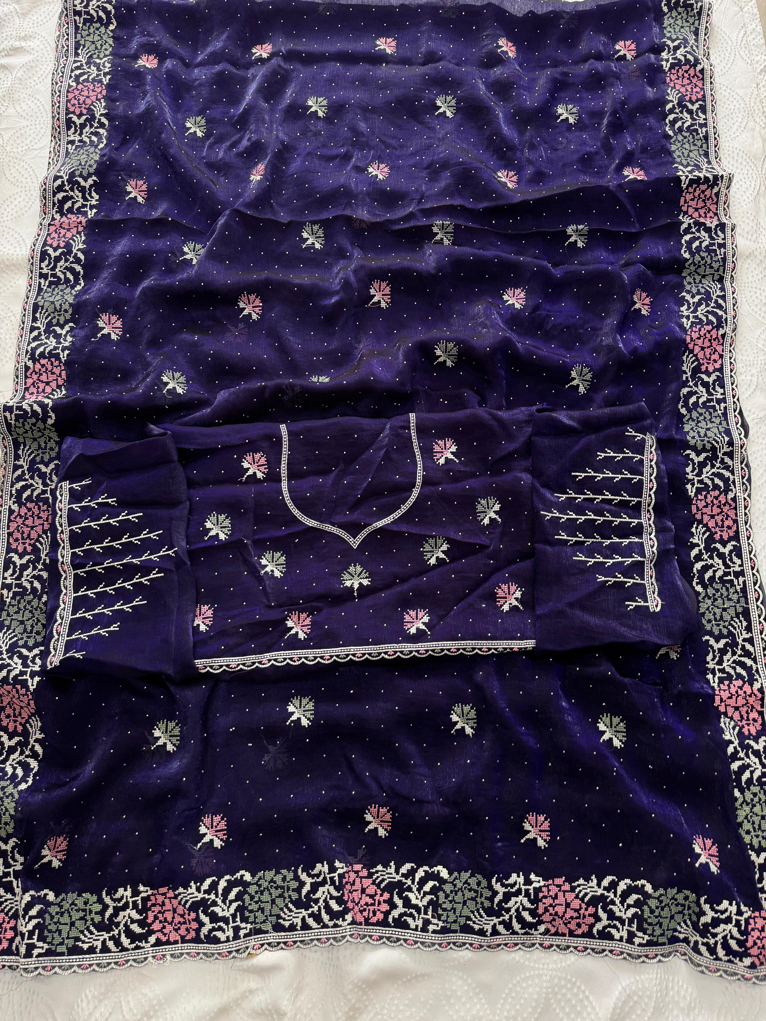 Wedding Soft Fendy Chiffon Silk Saree