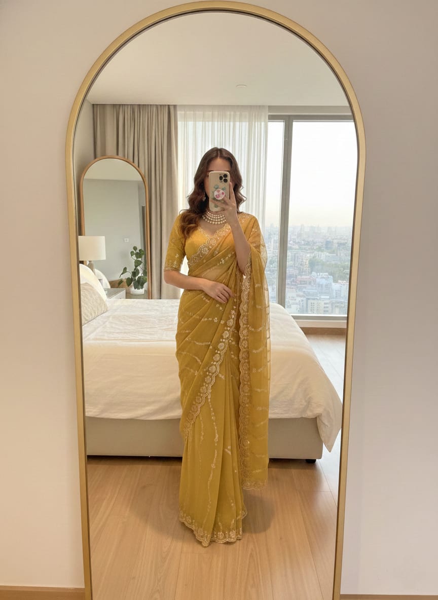 Supriya Sequence Laheriya Saree