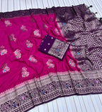 Pure Khaddi Crep Georgette Antique Colour Saree