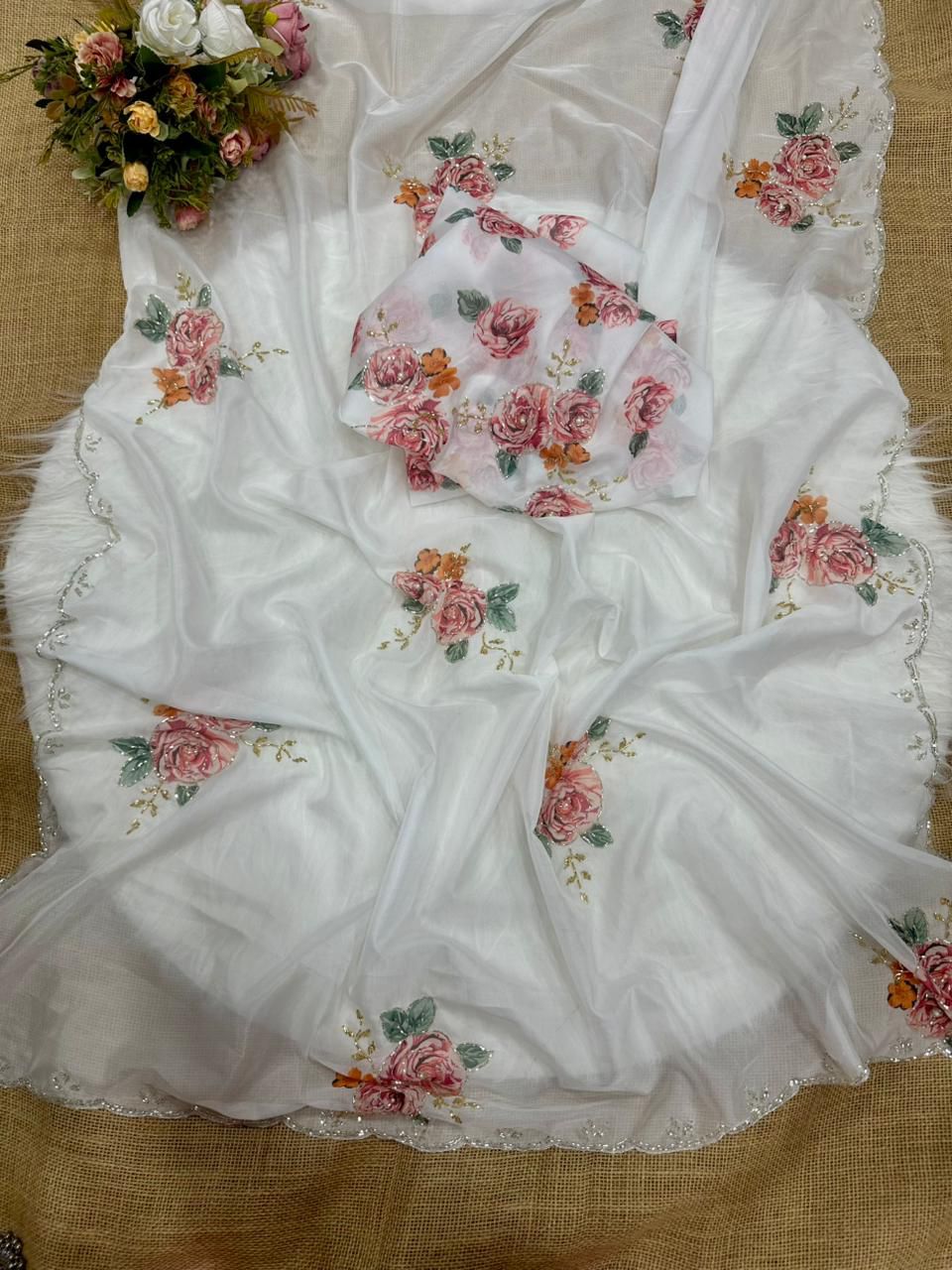 Soft Tebi Digital Printed Saree