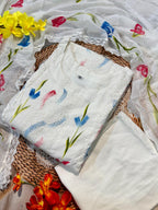 Anarkali White Kurti