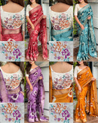 Pure Viscose Cotton Saree
