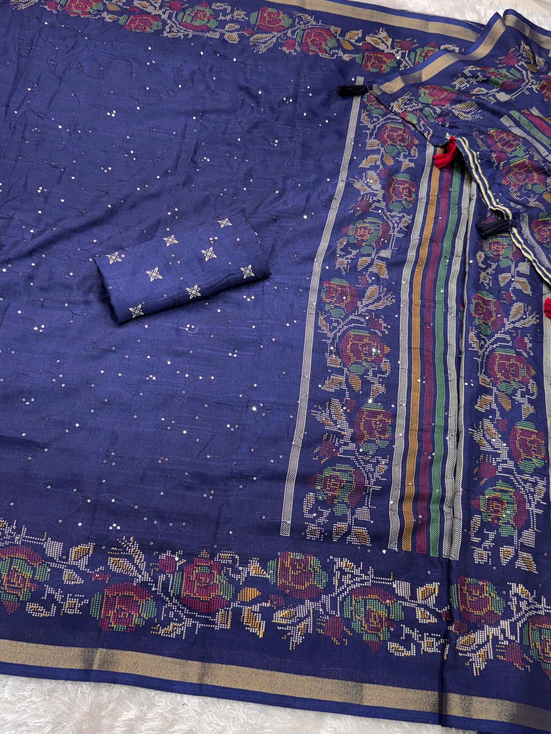 Daftari Mul Cotton Saree