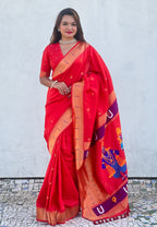 FLORAL MOTIFS PAITHANI SAREE