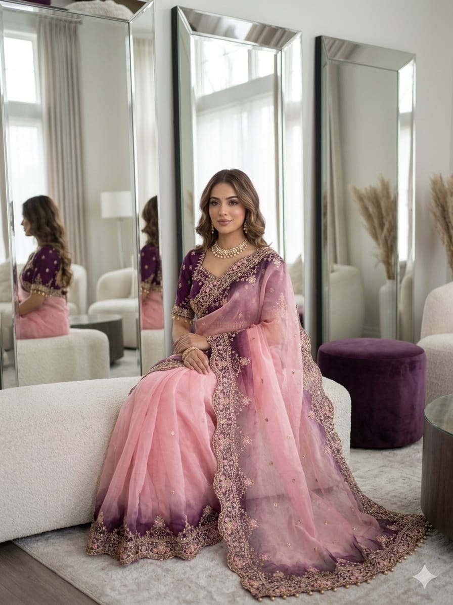 Very soft nd elegant Rich look nc moss pedding fabric Saree