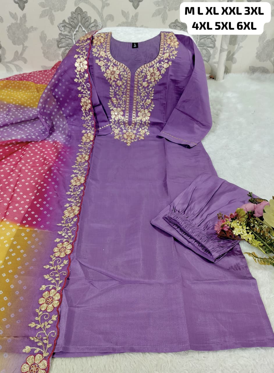 LAHERIYA KURTI WITH DUPATTA