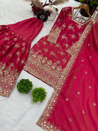 Pure Heavy Simmer Silk Top Sharara