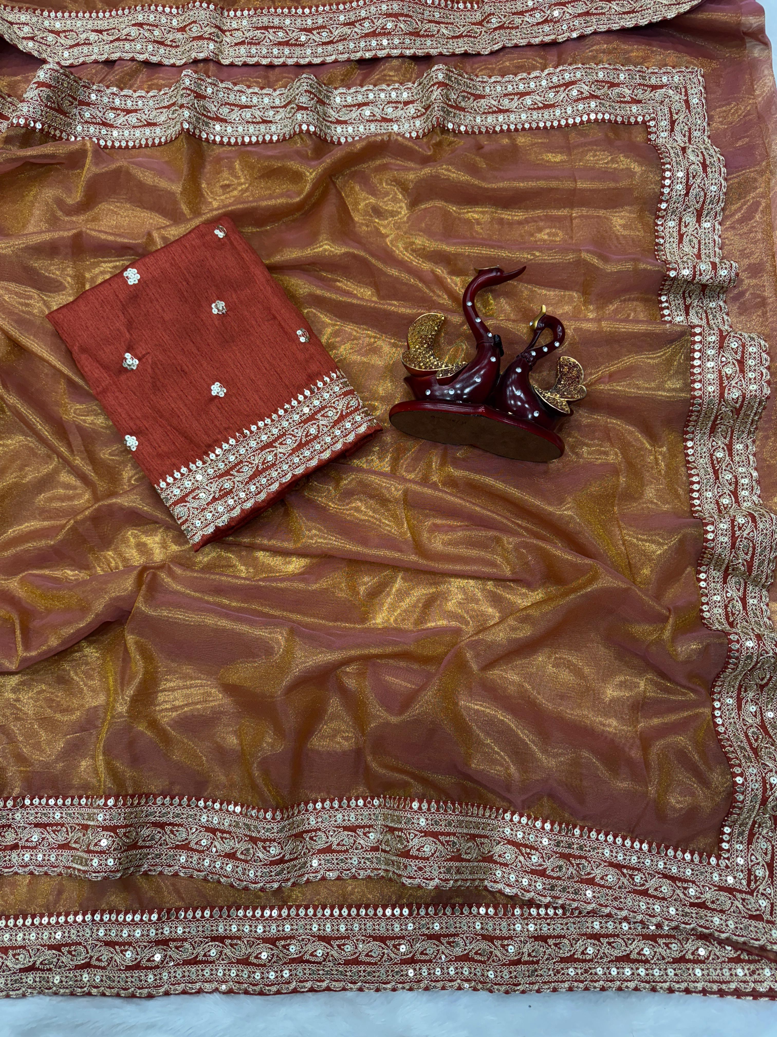 Soft Nc Twill Sequence Saree