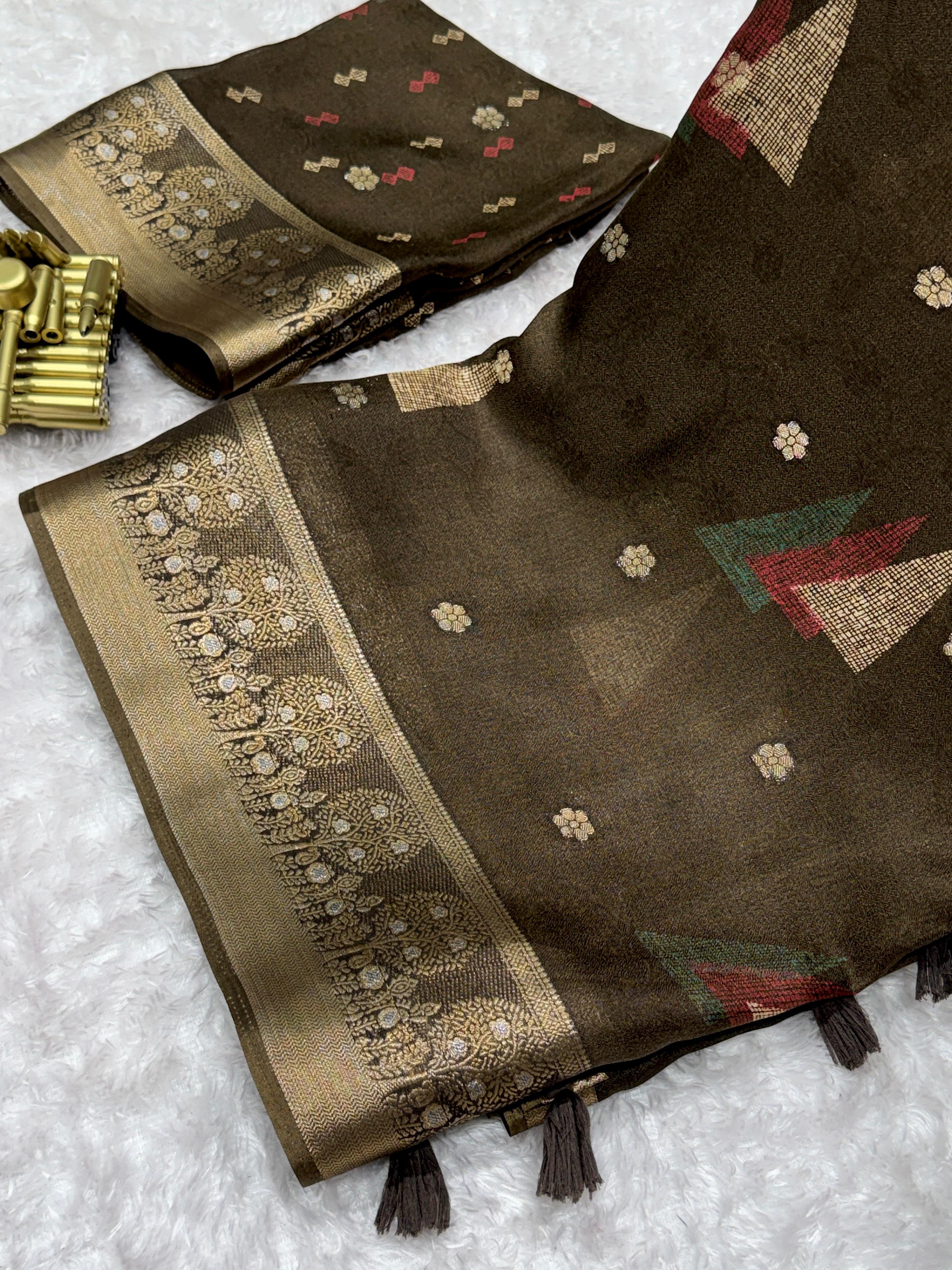 DULL MOSE BEAUTIFUL COLOR SAREE