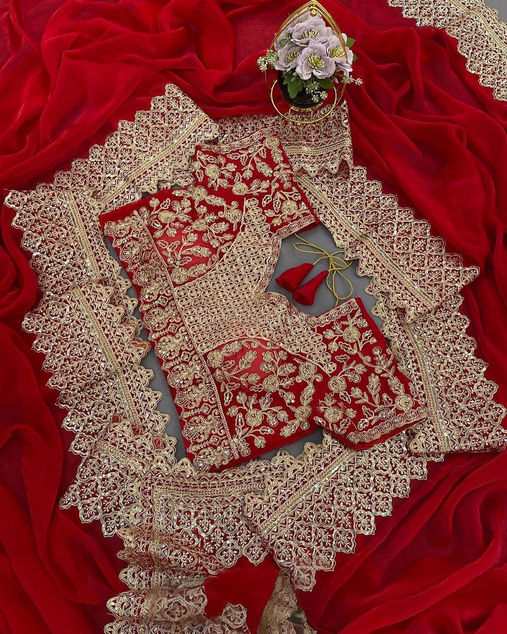 Fancy Fendy Satin Fabric Saree