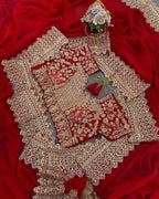 Fancy Fendy Satin Fabric Saree