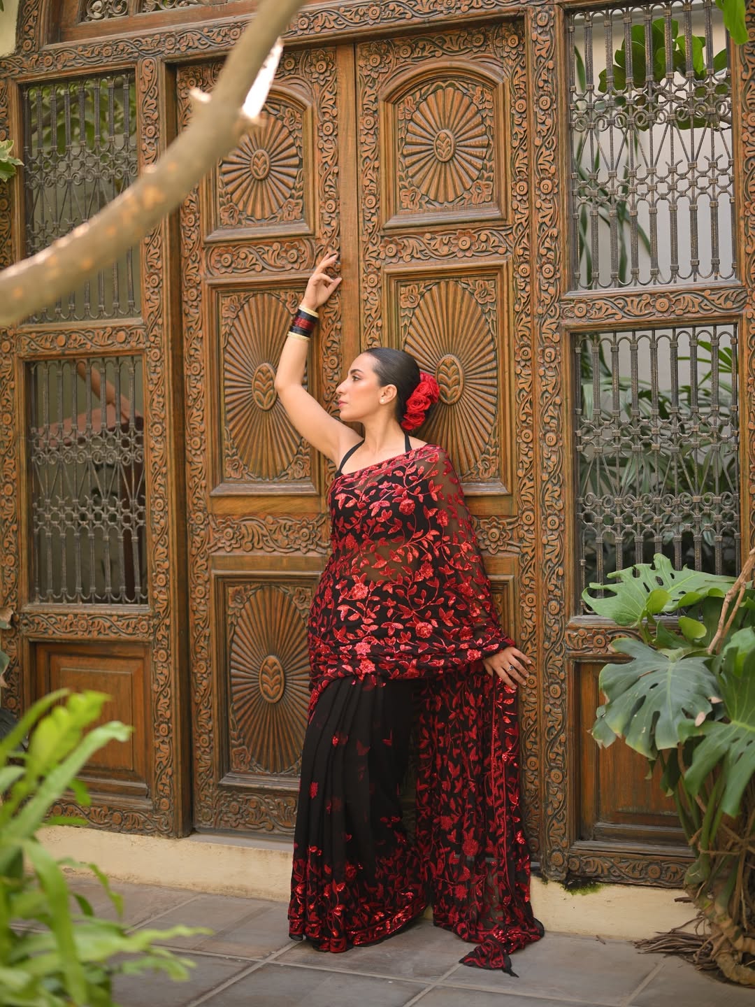 Bollywood BlockBuster Faux Georgette Saree