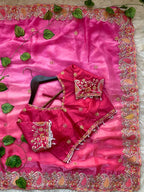 Very Soft nd elegant Rich look Fendy Saree