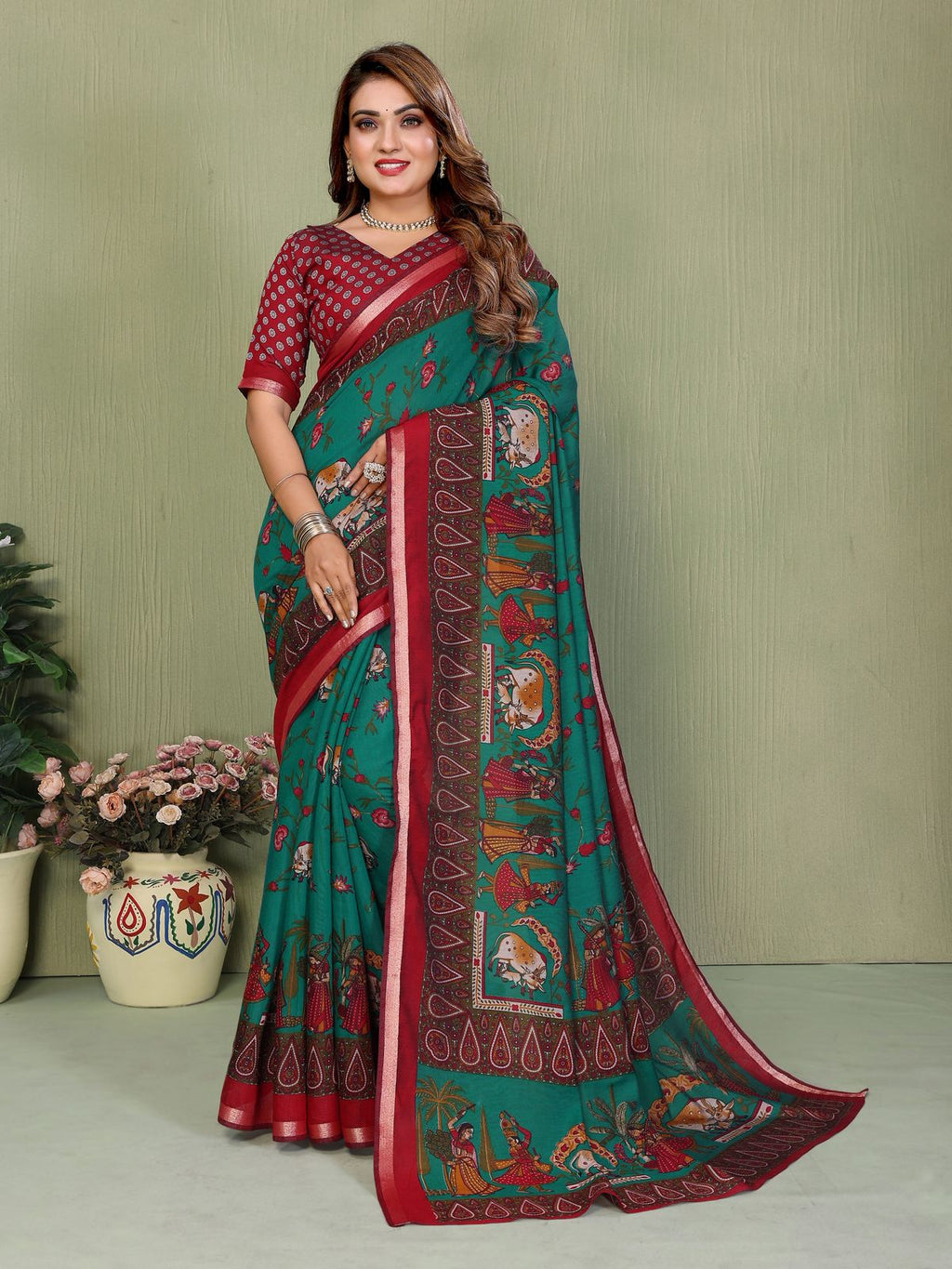 TRADITIONAL SAREE ART MEETS COMFORT