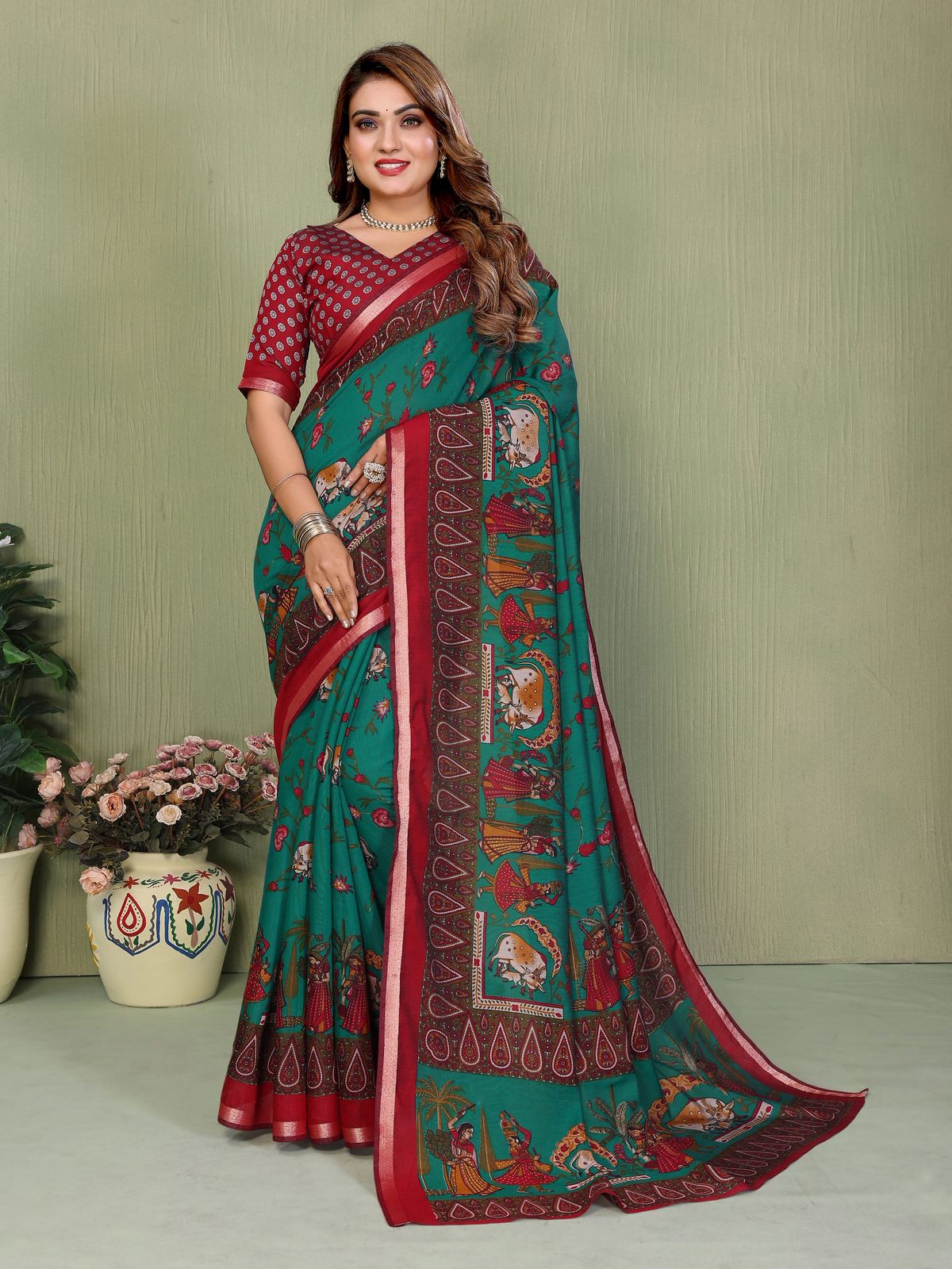 TRADITIONAL SAREE ART MEETS COMFORT