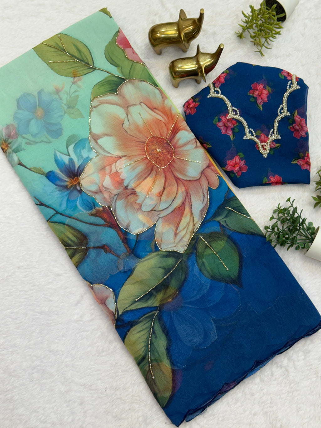 Soft Chiffon Digital Print Saree