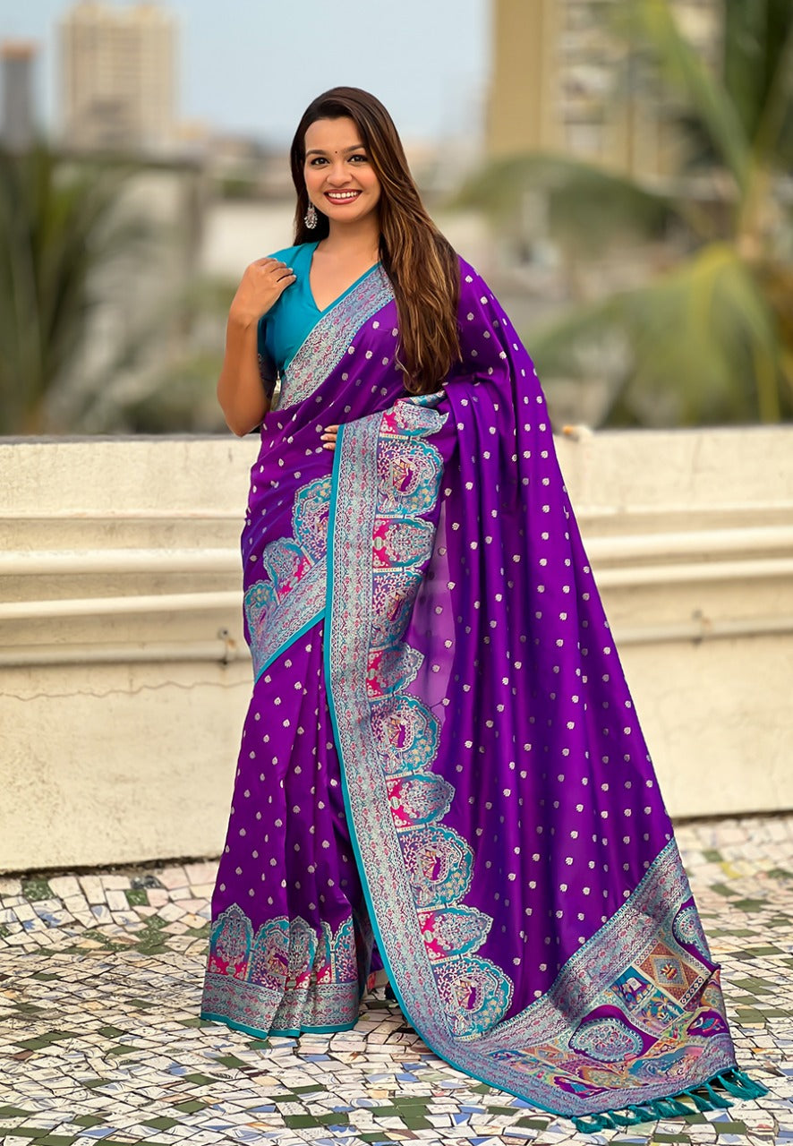 PASHMINA DARBARI COLLECTION SAREE