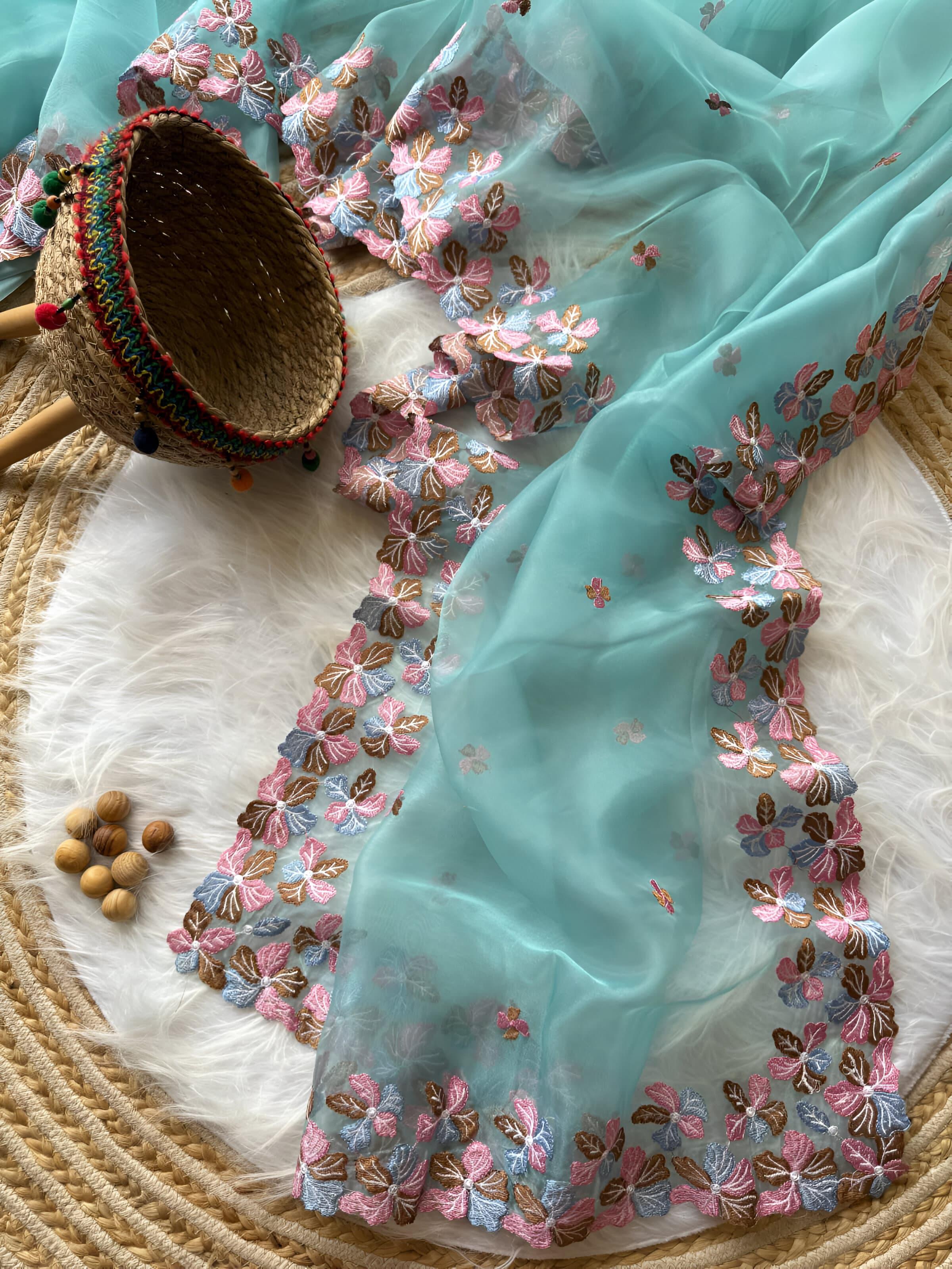 Pure Organza Silk Saree