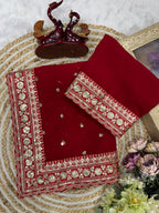 Pure Georgette Sequence Saree