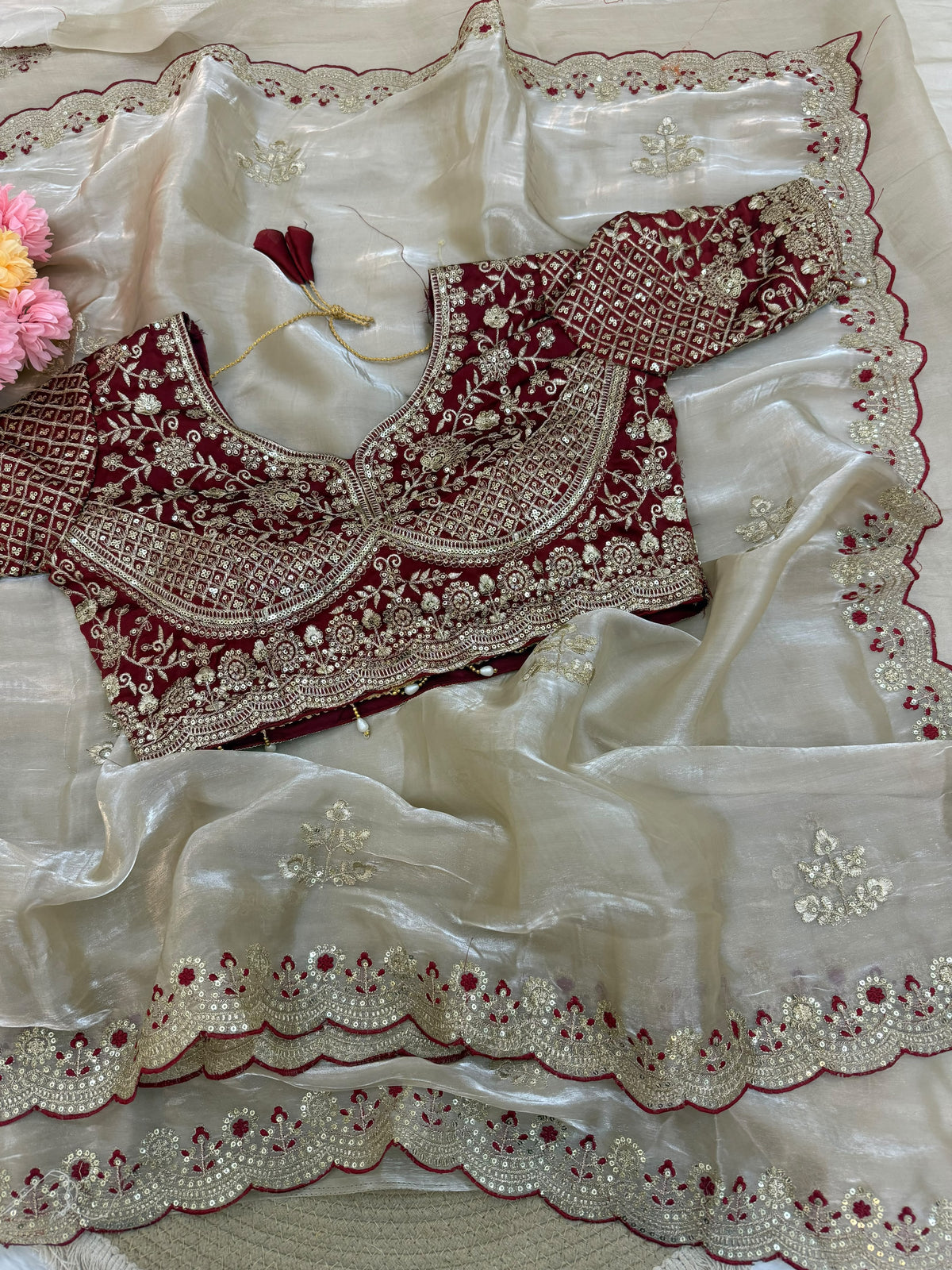 Presenting our gorgeous Soft Space Silk Saree