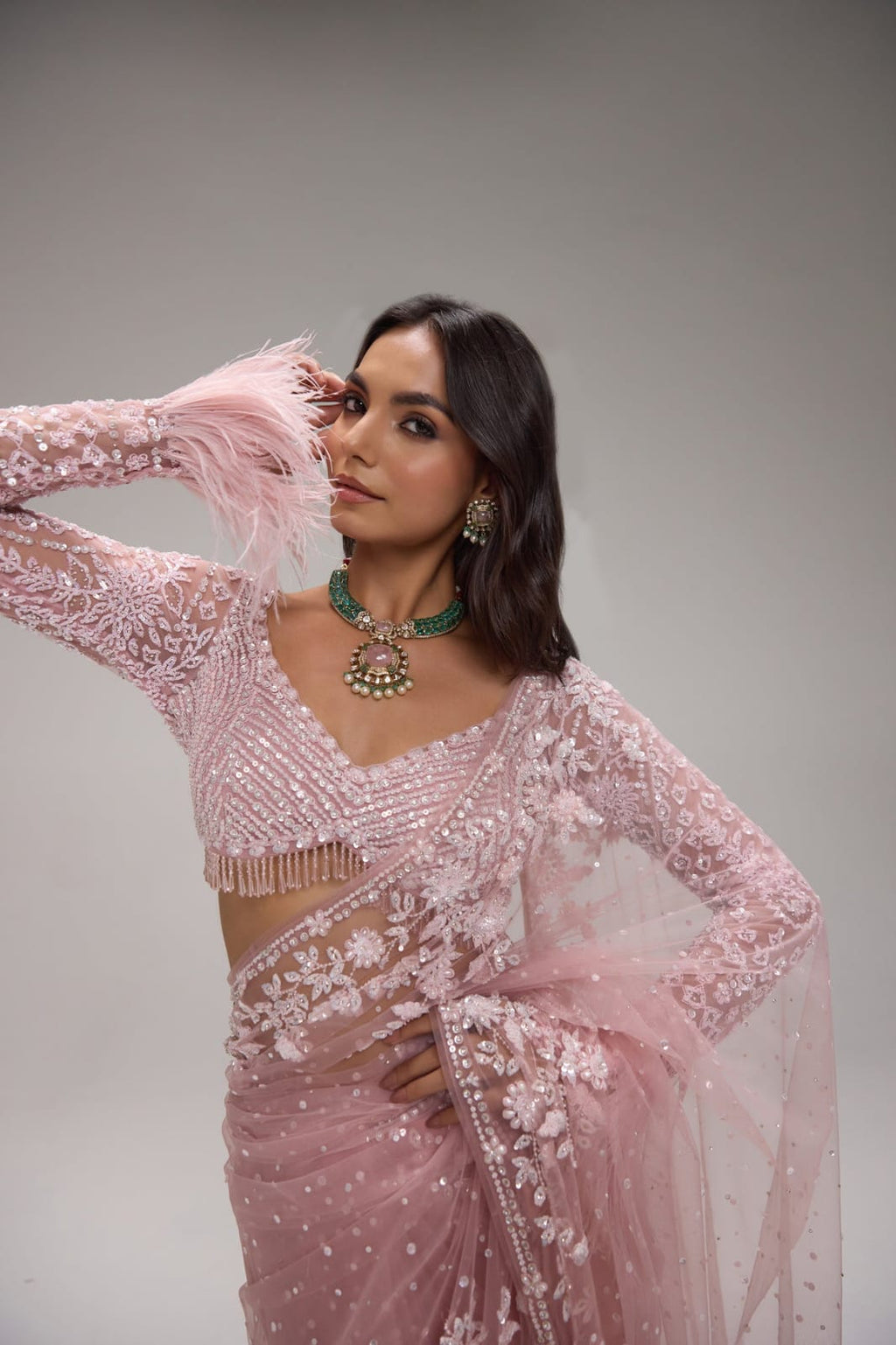 Bollywood BlockBuster Sequins Design Saree