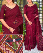 Tusser Cotton saree