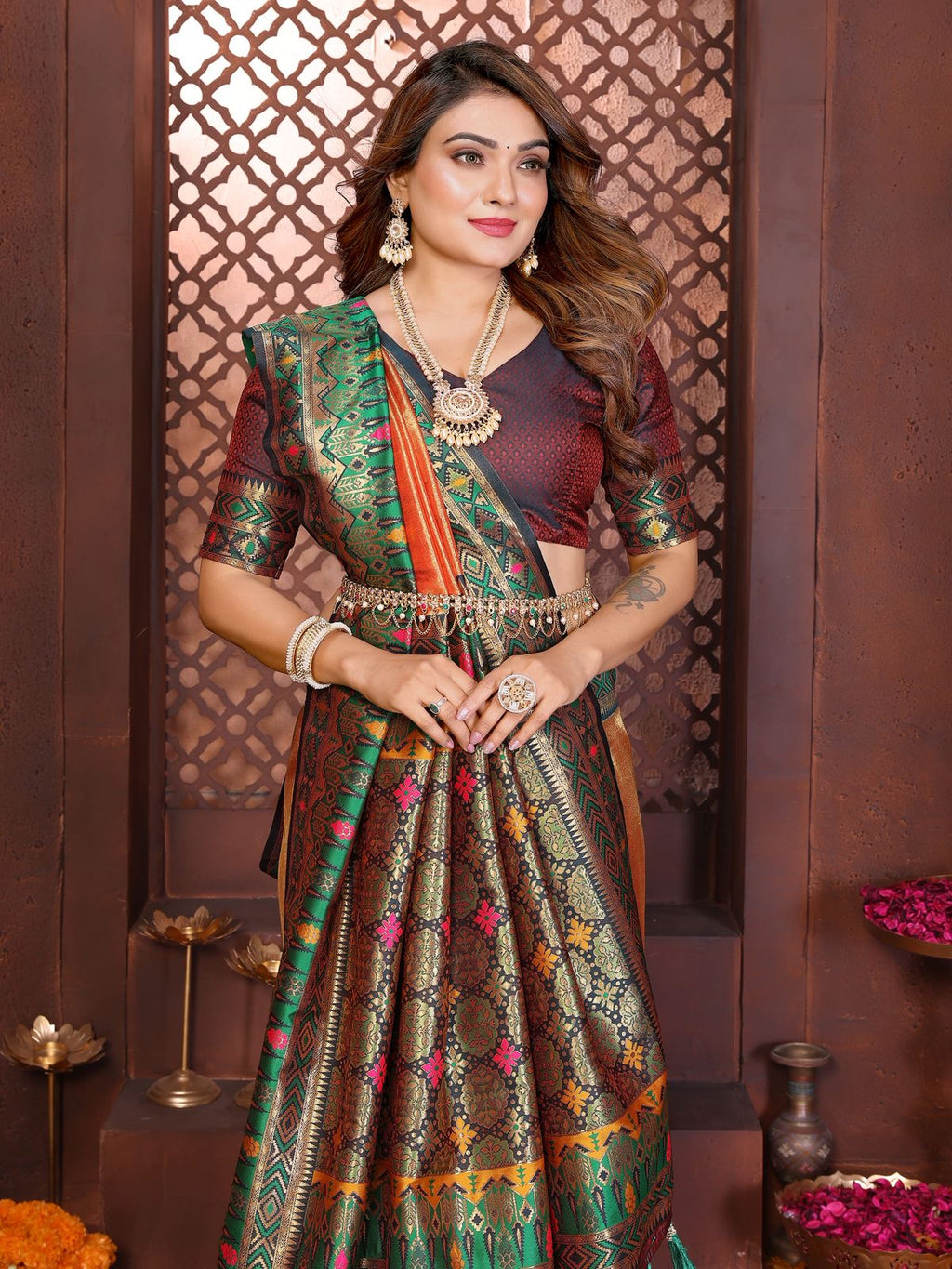 Premium Pure Banarasi Tissue Silk Sarees