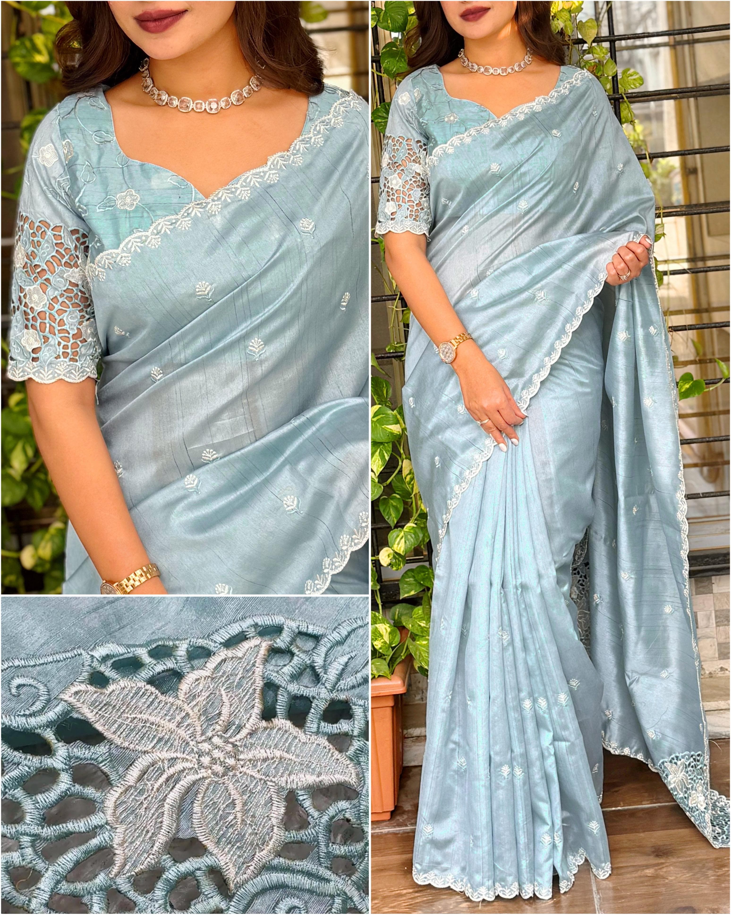 Soundarya Tusser Cotton Saree