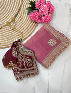 Embroidery Work Trending Saree