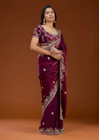 Heavy Fandy Satin Silk Saree
