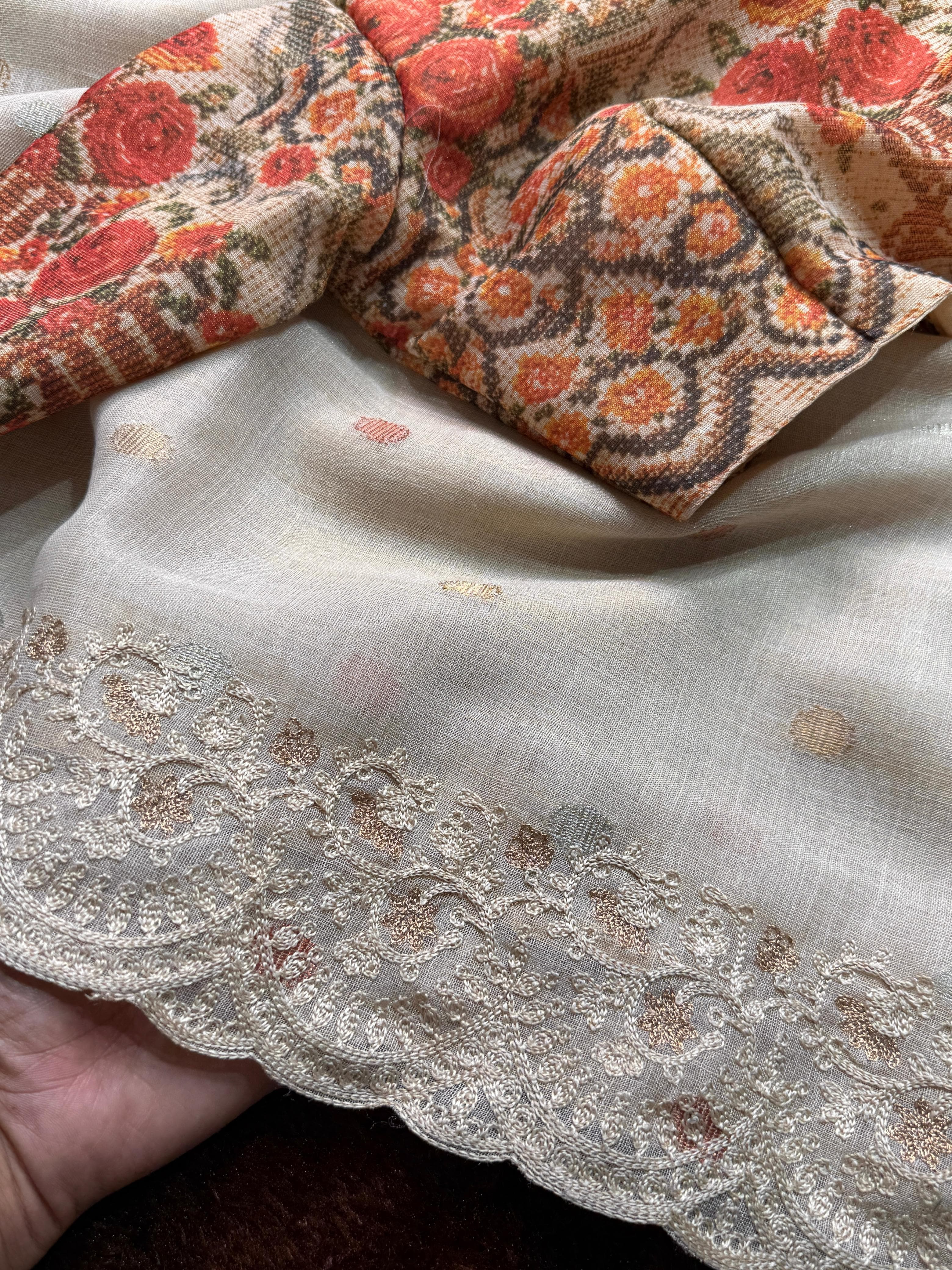 Nayanthara Linen Saree