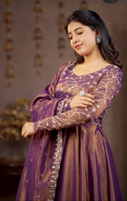 Heavy Cosmos Silk Material Anarkali Suit