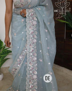 Soft Crunshy Silk Fabric Saree