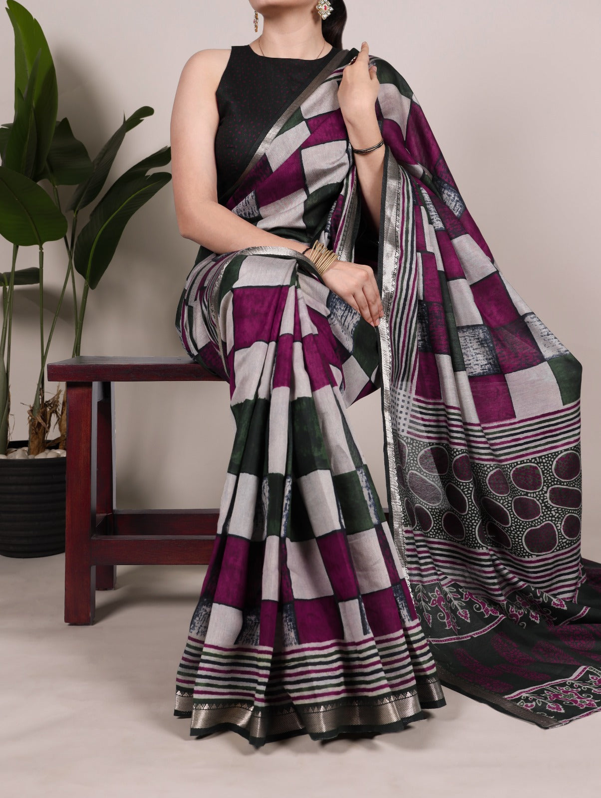 POLYESTER VISCOSE CHANDERI
