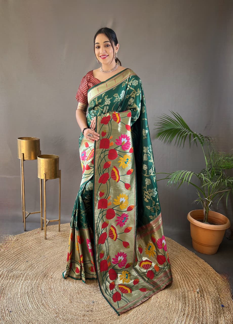 Pure Soft Paithani Silk Saree