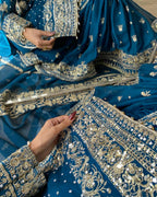 Georgette kurti & sharara set & dupatta