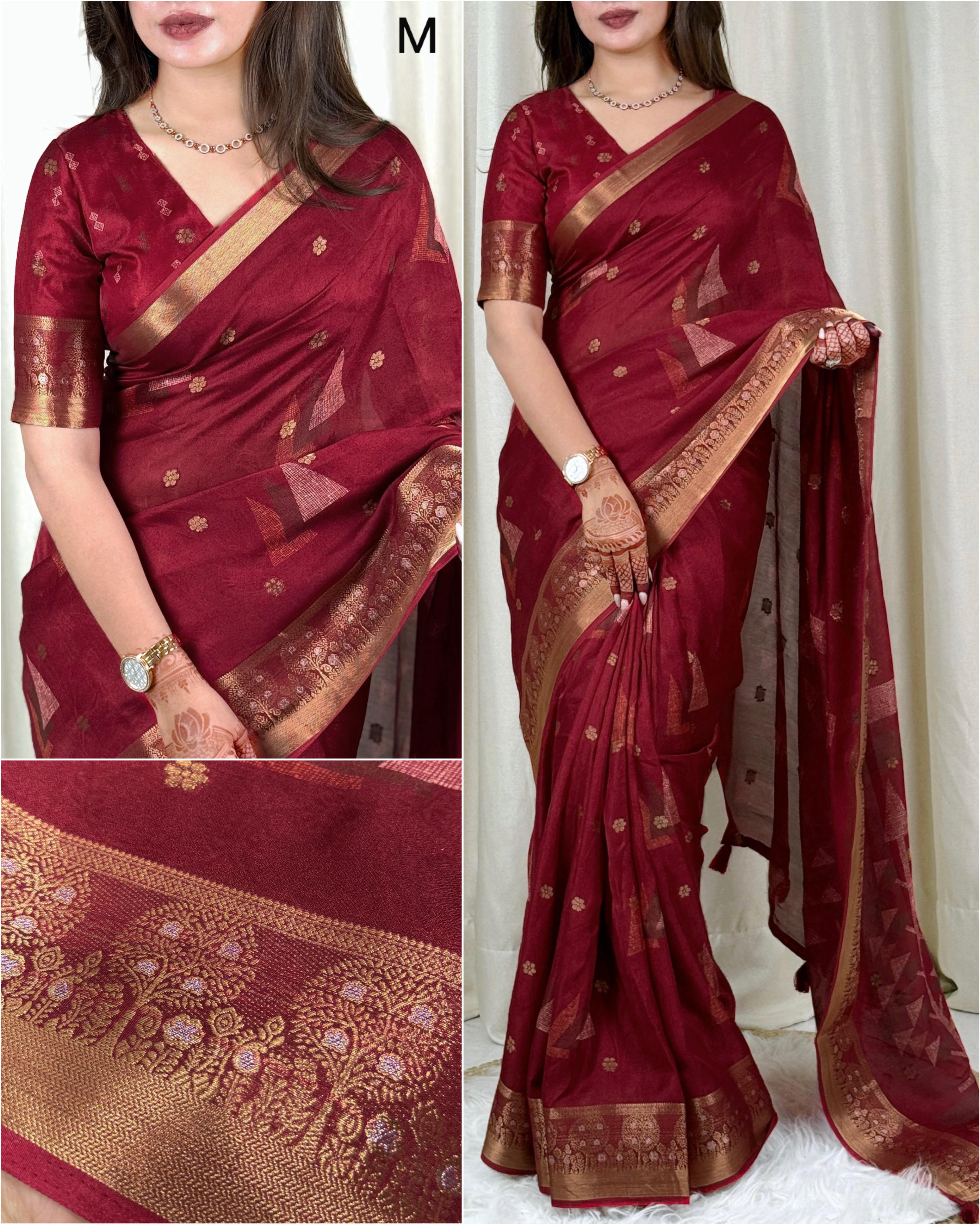 DULL MOSE BEAUTIFUL COLOR SAREE