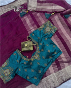 Princess Fandy Satin Work Blouse Saree