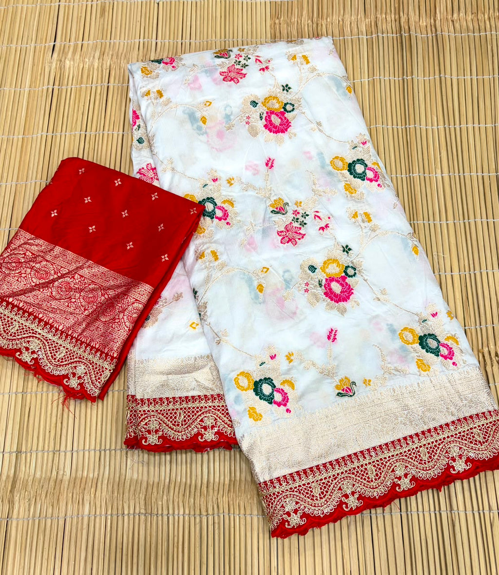 DURGA POOJA SPECIAL PURE KHADHI SAREE