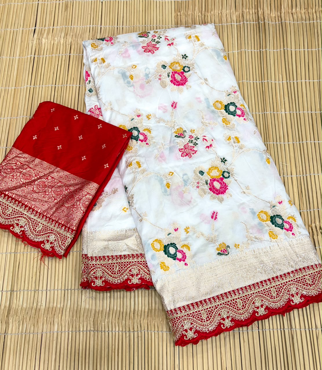 DURGA POOJA SPECIAL PURE KHADHI SAREE
