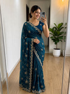 Fancy Space Silk Saree