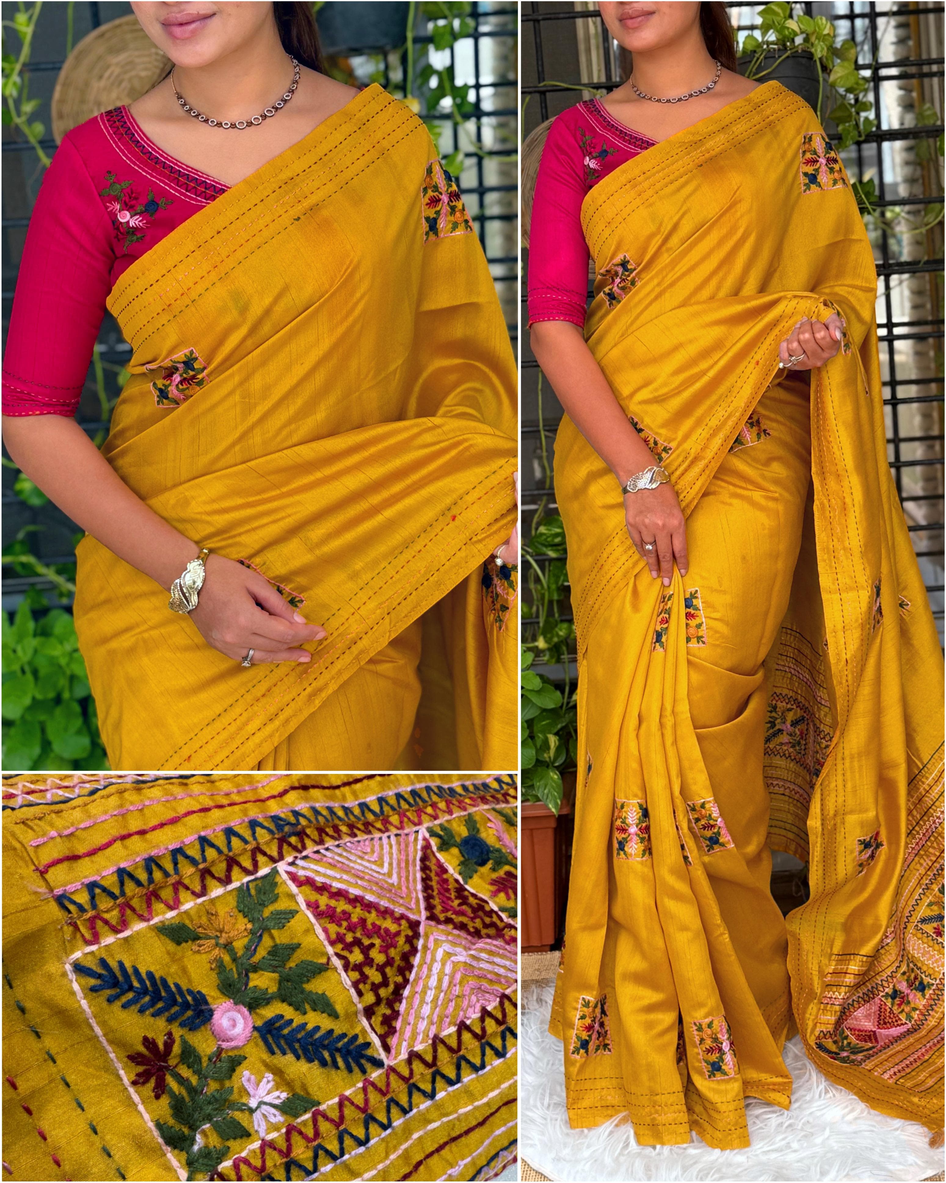 Tusser Cotton saree