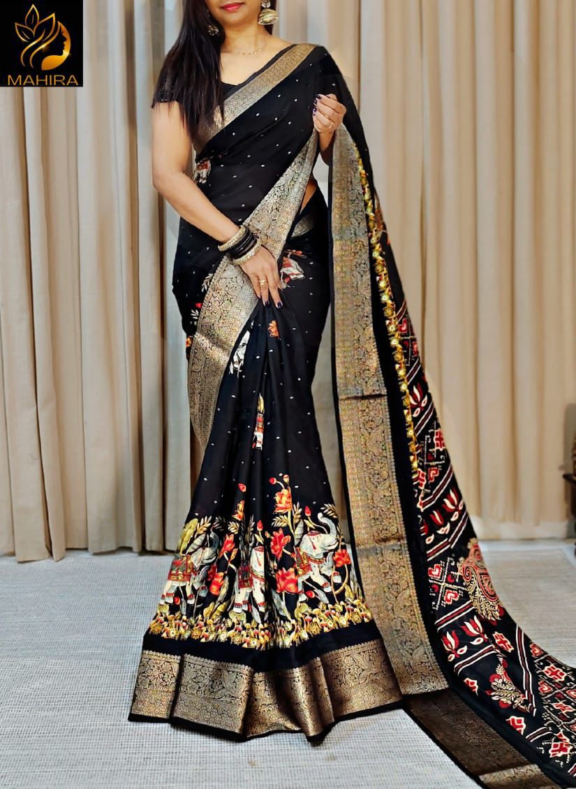BANARAS GORGETTE SAREE
