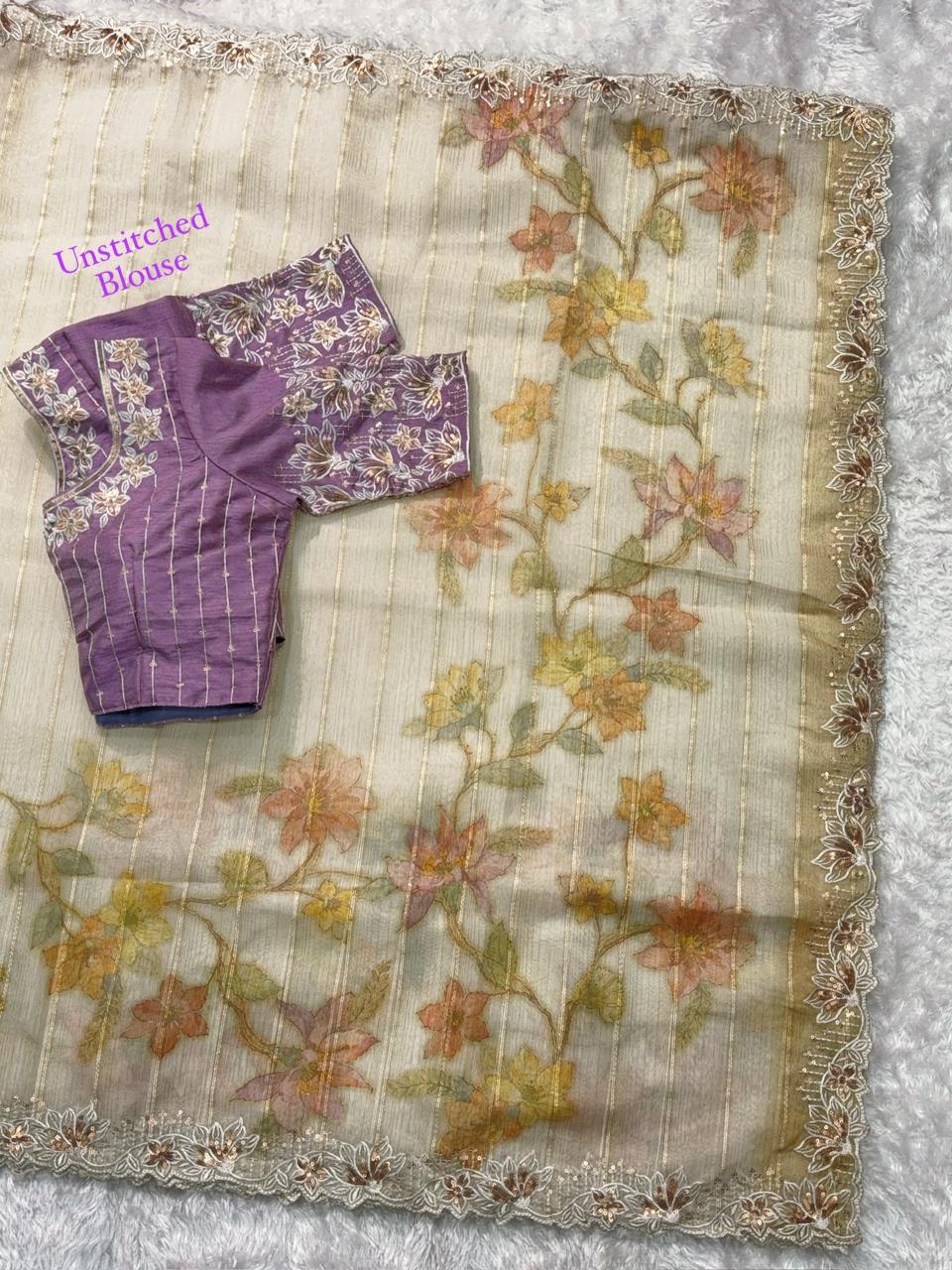 Kashish Glass Organza Saree