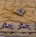 Cocktail Star Georgette Desgin Saree