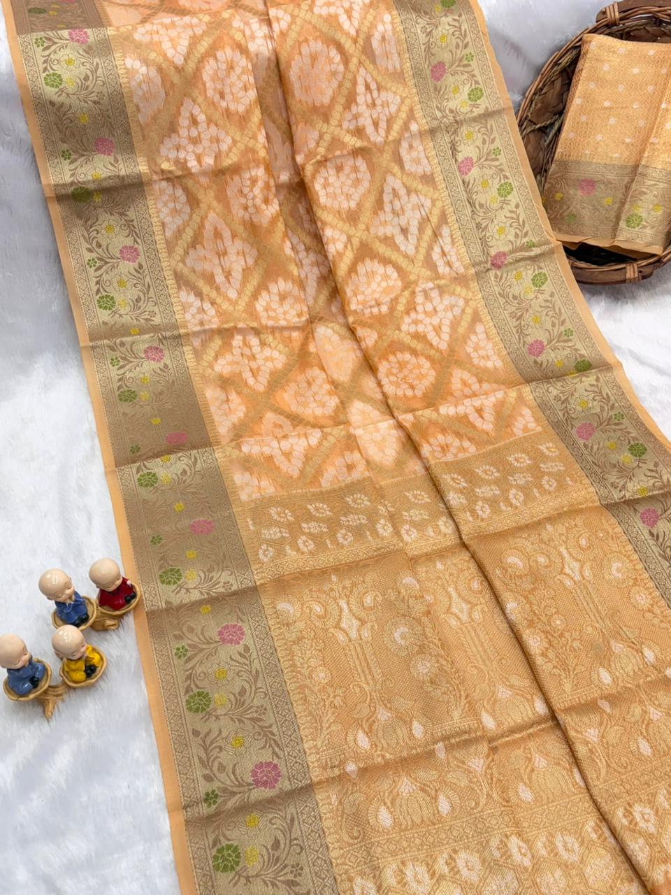 BANDHANI ORGANZA PATOLA SAREES