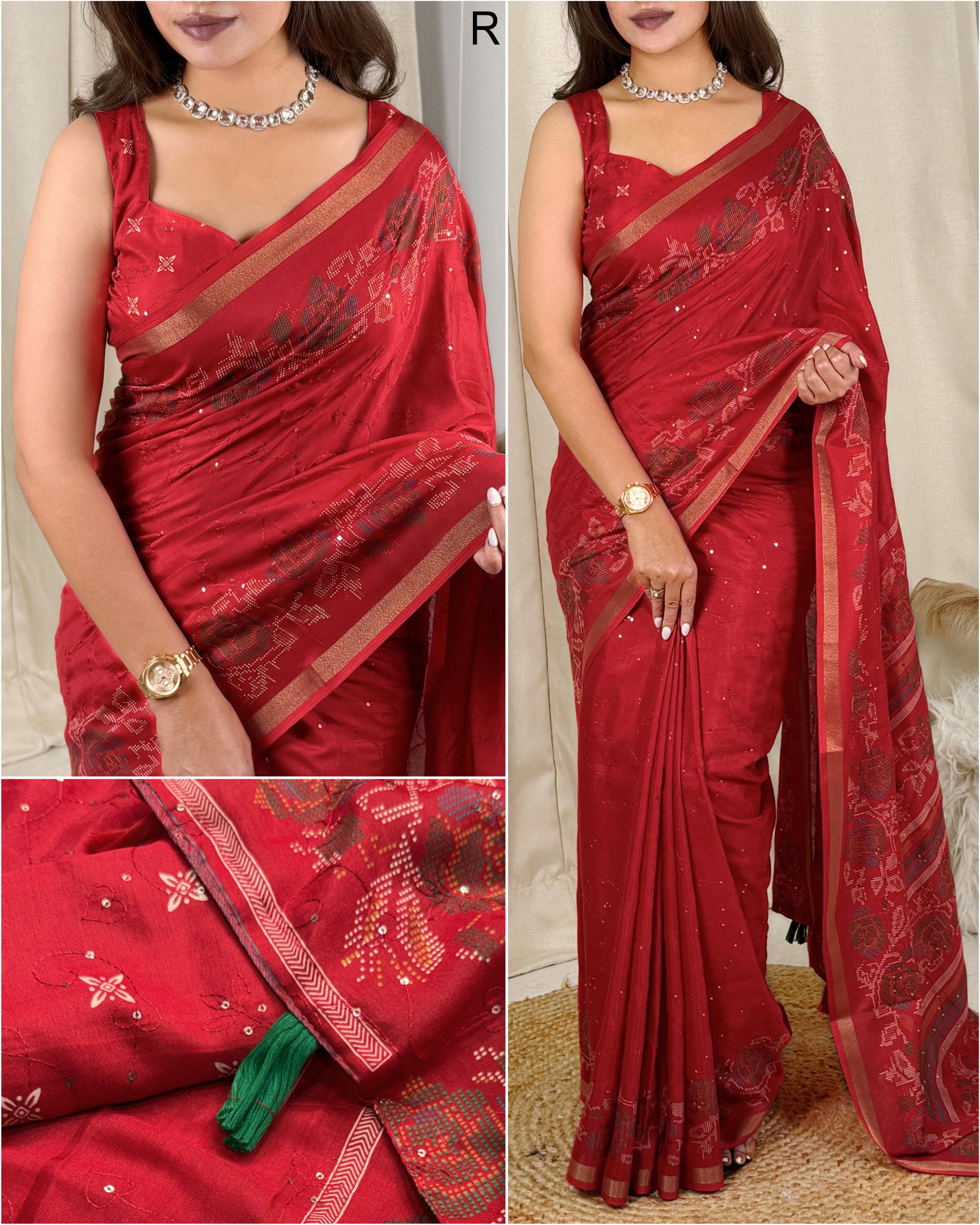 Daftari Mul Cotton Saree